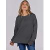 imageANRABESS Sweatshirts for women 2024 Fall Fashion Shirts Long Sleeve Crewneck Lightweight Side Split Casual Pullover TopDark Grey