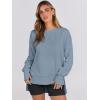imageANRABESS Sweatshirts for women 2024 Fall Fashion Shirts Long Sleeve Crewneck Lightweight Side Split Casual Pullover TopLight Blue