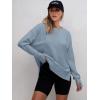 imageANRABESS Sweatshirts for women 2024 Fall Fashion Shirts Long Sleeve Crewneck Lightweight Side Split Casual Pullover TopLight Blue