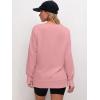imageANRABESS Sweatshirts for women 2024 Fall Fashion Shirts Long Sleeve Crewneck Lightweight Side Split Casual Pullover TopPink