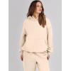 imageANRABESS Womens 2 Piece Outfits Lounge Hoodie Oversized Sweatshirt Jogger Sweatpants Y2K Tracksuit Sweatsuit Set Fall ClothesApricot