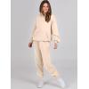 imageANRABESS Womens 2 Piece Outfits Lounge Hoodie Oversized Sweatshirt Jogger Sweatpants Y2K Tracksuit Sweatsuit Set Fall ClothesApricot