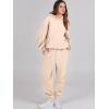 imageANRABESS Womens 2 Piece Outfits Lounge Hoodie Oversized Sweatshirt Jogger Sweatpants Y2K Tracksuit Sweatsuit Set Fall ClothesApricot