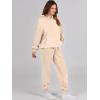 imageANRABESS Womens 2 Piece Outfits Lounge Hoodie Oversized Sweatshirt Jogger Sweatpants Y2K Tracksuit Sweatsuit Set Fall ClothesApricot