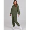 imageANRABESS Womens 2 Piece Outfits Lounge Hoodie Oversized Sweatshirt Jogger Sweatpants Y2K Tracksuit Sweatsuit Set Fall ClothesArmy Green