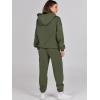 imageANRABESS Womens 2 Piece Outfits Lounge Hoodie Oversized Sweatshirt Jogger Sweatpants Y2K Tracksuit Sweatsuit Set Fall ClothesArmy Green