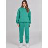 imageANRABESS Womens 2 Piece Outfits Lounge Hoodie Oversized Sweatshirt Jogger Sweatpants Y2K Tracksuit Sweatsuit Set Fall ClothesGreen