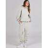 imageANRABESS Womens 2 Piece Outfits Lounge Hoodie Oversized Sweatshirt Jogger Sweatpants Y2K Tracksuit Sweatsuit Set Fall ClothesGrey