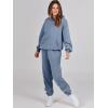 imageANRABESS Womens 2 Piece Outfits Lounge Hoodie Oversized Sweatshirt Jogger Sweatpants Y2K Tracksuit Sweatsuit Set Fall ClothesGrey Blue