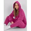 imageANRABESS Womens 2 Piece Outfits Lounge Hoodie Oversized Sweatshirt Jogger Sweatpants Y2K Tracksuit Sweatsuit Set Fall ClothesHot Pink