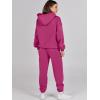 imageANRABESS Womens 2 Piece Outfits Lounge Hoodie Oversized Sweatshirt Jogger Sweatpants Y2K Tracksuit Sweatsuit Set Fall ClothesHot Pink