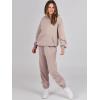 imageANRABESS Womens 2 Piece Outfits Lounge Hoodie Oversized Sweatshirt Jogger Sweatpants Y2K Tracksuit Sweatsuit Set Fall ClothesLight Khaki