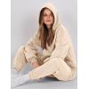 imageANRABESS Womens 2 Piece Outfits Lounge Hoodie Oversized Sweatshirt Jogger Sweatpants Y2K Tracksuit Sweatsuit Set Fall ClothesLight Yellow