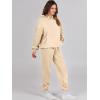 imageANRABESS Womens 2 Piece Outfits Lounge Hoodie Oversized Sweatshirt Jogger Sweatpants Y2K Tracksuit Sweatsuit Set Fall ClothesLight Yellow