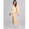 imageANRABESS Womens 2 Piece Outfits Lounge Hoodie Oversized Sweatshirt Jogger Sweatpants Y2K Tracksuit Sweatsuit Set Fall ClothesLight Yellow
