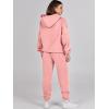 imageANRABESS Womens 2 Piece Outfits Lounge Hoodie Oversized Sweatshirt Jogger Sweatpants Y2K Tracksuit Sweatsuit Set Fall ClothesPink