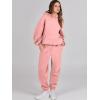 imageANRABESS Womens 2 Piece Outfits Lounge Hoodie Oversized Sweatshirt Jogger Sweatpants Y2K Tracksuit Sweatsuit Set Fall ClothesPink