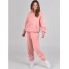 imageANRABESS Womens 2 Piece Outfits Lounge Hoodie Oversized Sweatshirt Jogger Sweatpants Y2K Tracksuit Sweatsuit Set Fall ClothesPink