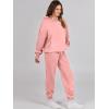 imageANRABESS Womens 2 Piece Outfits Lounge Hoodie Oversized Sweatshirt Jogger Sweatpants Y2K Tracksuit Sweatsuit Set Fall ClothesPink