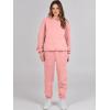 imageANRABESS Womens 2 Piece Outfits Lounge Hoodie Oversized Sweatshirt Jogger Sweatpants Y2K Tracksuit Sweatsuit Set Fall ClothesPink