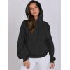 imageANRABESS Womens Oversized Hoodies Lantern sleeve Fleece Sweatshirts 2024 Winter Loose Pullover Preppy Top ClothesBlack