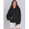 imageANRABESS Womens Oversized Hoodies Lantern sleeve Fleece Sweatshirts 2024 Winter Loose Pullover Preppy Top ClothesBlack