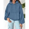 imageANRABESS Womens Oversized Hoodies Lantern sleeve Fleece Sweatshirts 2024 Winter Loose Pullover Preppy Top ClothesDeep Blue