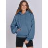 imageANRABESS Womens Oversized Hoodies Lantern sleeve Fleece Sweatshirts 2024 Winter Loose Pullover Preppy Top ClothesDeep Blue