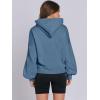 imageANRABESS Womens Oversized Hoodies Lantern sleeve Fleece Sweatshirts 2024 Winter Loose Pullover Preppy Top ClothesDeep Blue