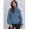 imageANRABESS Womens Oversized Hoodies Lantern sleeve Fleece Sweatshirts 2024 Winter Loose Pullover Preppy Top ClothesDeep Blue