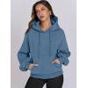 imageANRABESS Womens Oversized Hoodies Lantern sleeve Fleece Sweatshirts 2024 Winter Loose Pullover Preppy Top ClothesDeep Blue