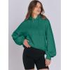 imageANRABESS Womens Oversized Hoodies Lantern sleeve Fleece Sweatshirts 2024 Winter Loose Pullover Preppy Top ClothesGreen