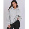 imageANRABESS Womens Oversized Hoodies Lantern sleeve Fleece Sweatshirts 2024 Winter Loose Pullover Preppy Top ClothesGrey