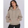 imageANRABESS Womens Oversized Hoodies Lantern sleeve Fleece Sweatshirts 2024 Winter Loose Pullover Preppy Top ClothesKhaki