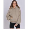 imageANRABESS Womens Oversized Hoodies Lantern sleeve Fleece Sweatshirts 2024 Winter Loose Pullover Preppy Top ClothesKhaki