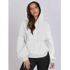 imageANRABESS Womens Oversized Hoodies Lantern sleeve Fleece Sweatshirts 2024 Winter Loose Pullover Preppy Top ClothesWhite