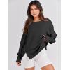 imageANRABESS Womens Oversized Sweatshirts Crew Neck Long Sleeve Shirts Casual Loose Slit 2025 Fall ClothesBlack