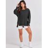 imageANRABESS Womens Oversized Sweatshirts Crew Neck Long Sleeve Shirts Casual Loose Slit 2025 Fall ClothesBlack