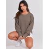imageANRABESS Womens Oversized Sweatshirts Crew Neck Long Sleeve Shirts Casual Loose Slit 2025 Fall ClothesBrown