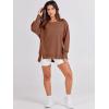 imageANRABESS Womens Oversized Sweatshirts Crew Neck Long Sleeve Shirts Casual Loose Slit 2025 Fall ClothesCaramel