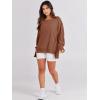 imageANRABESS Womens Oversized Sweatshirts Crew Neck Long Sleeve Shirts Casual Loose Slit 2025 Fall ClothesCaramel