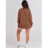 imageANRABESS Womens Oversized Sweatshirts Crew Neck Long Sleeve Shirts Casual Loose Slit 2025 Fall ClothesCaramel
