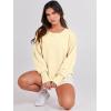 imageANRABESS Womens Oversized Sweatshirts Crew Neck Long Sleeve Shirts Casual Loose Slit 2025 Fall ClothesCream Yellow