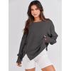 imageANRABESS Womens Oversized Sweatshirts Crew Neck Long Sleeve Shirts Casual Loose Slit 2025 Fall ClothesDeep Gray