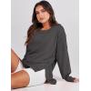 imageANRABESS Womens Oversized Sweatshirts Crew Neck Long Sleeve Shirts Casual Loose Slit 2025 Fall ClothesDeep Gray