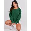 imageANRABESS Womens Oversized Sweatshirts Crew Neck Long Sleeve Shirts Casual Loose Slit 2025 Fall ClothesDeep Green