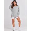 imageANRABESS Womens Oversized Sweatshirts Crew Neck Long Sleeve Shirts Casual Loose Slit 2025 Fall ClothesGray