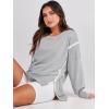 imageANRABESS Womens Oversized Sweatshirts Crew Neck Long Sleeve Shirts Casual Loose Slit 2025 Fall ClothesGray
