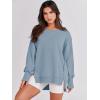 imageANRABESS Womens Oversized Sweatshirts Crew Neck Long Sleeve Shirts Casual Loose Slit 2025 Fall ClothesLight Blue
