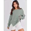 imageANRABESS Womens Oversized Sweatshirts Crew Neck Long Sleeve Shirts Casual Loose Slit 2025 Fall ClothesLight Green